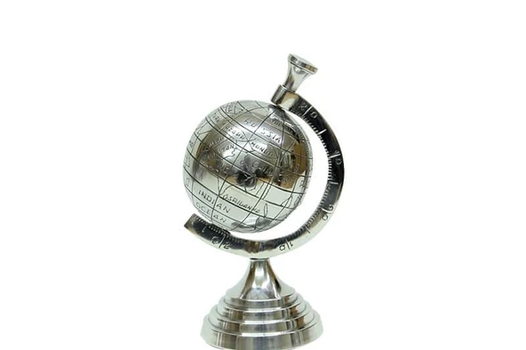 Yerküre Dünya Nikel Biblo Dekoratif Hediyelik ürün görseli 1