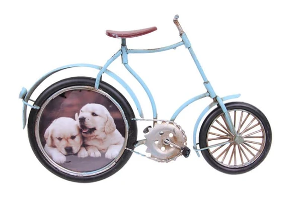 Dekoratif Metal Bisiklet Çerçeveli Vintage Hediyelik ürün görseli 1