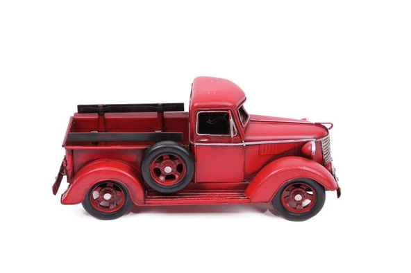 Dekoratif Metal Nostaljik Kamyon Masaüstü Ev Ofis Hediyelik - Resim 3