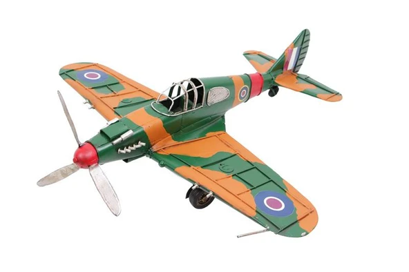 Metal Uçak Dekoratif Hediyelik - Resim 3