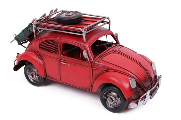 Dekoratif Metal Araba Çerçeveli ve Kumbaralı Hediyelik - Resim 4