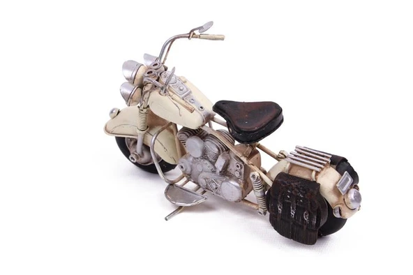 Dekoratif Metal Motosiklet Vintage Dekoratif Ev Ofis Hediyelik - Resim 4