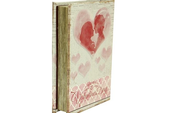 Kutu Kitap Aynalı Valentine Dekoratif Hediyelik - Resim 3