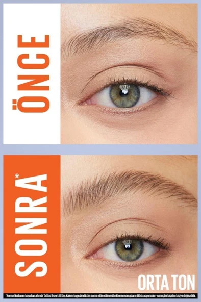 Maybelline New York Kaş Kalemi Tattoo Brow Lift Stick 03 Medium Brown - Resim 3