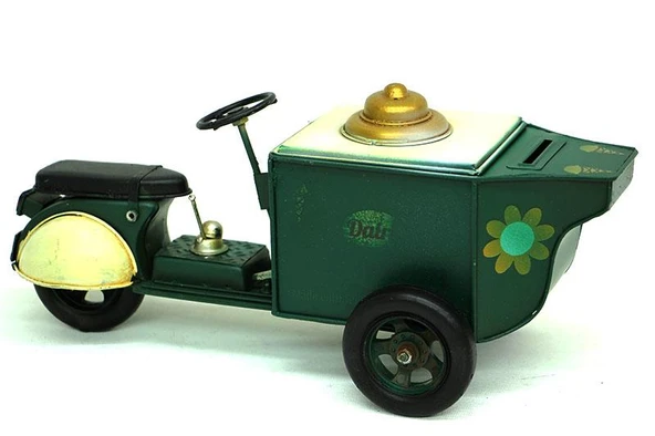 Dekoratif Metal Dondurma Arabası Biblo Ev Ofis Hediyelik ürün görseli 1