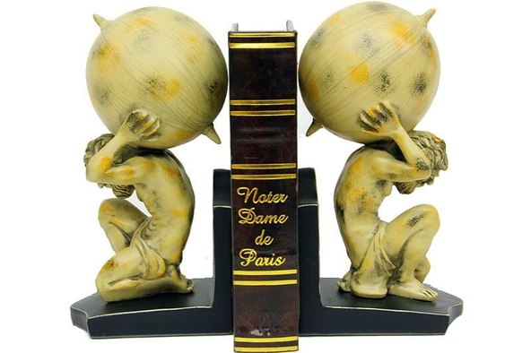 Kitap Tutucu Atlas Kitap Stoperi Dekoratif Hediyelik ürün görseli 1