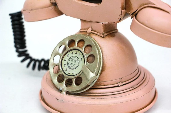 Dekoratif Metal Telefon Biblo Dekoratif Hediyelik ürün görseli 1