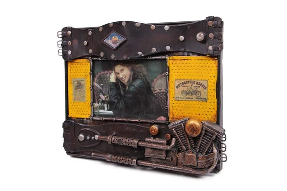 Dekoratif Metal Çerçeve Vintage Dekoratif Ev Ofis Hediyelik - Resim 3