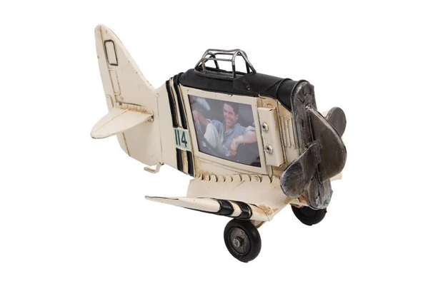 Uçak Çerçeve Vintage Dekoratif Ev Ofis Hediyelik - Resim 5