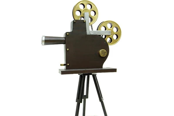 Sinemaskop Kamera Tripodlu Model Vintage Dekoratif Hediyelik - 3