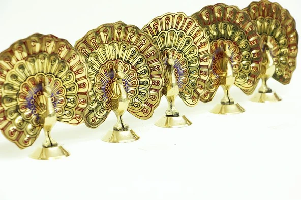 Tavuz Kuşu 4" 5'li Set Dekoratif Hediyelik - Resim 4