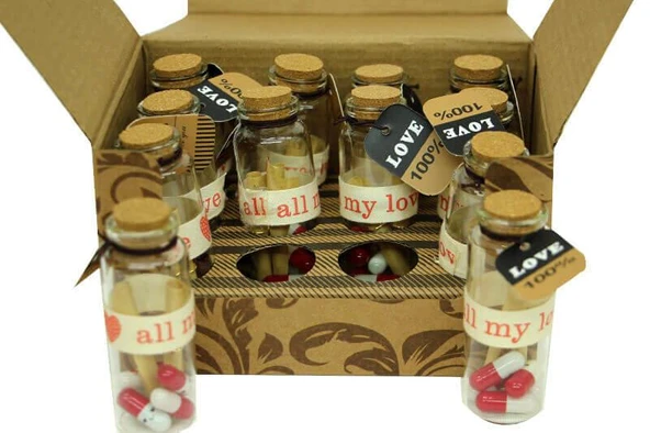 Dilek Şişesi Love 12'li Paket Hediyelik ürün görseli 1