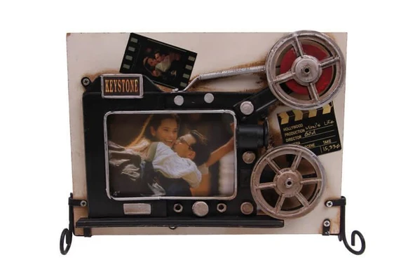 Dekoratif Metal Çerçeve Sinema Projektörü Dekorlu Hediyelik ürün görseli 1