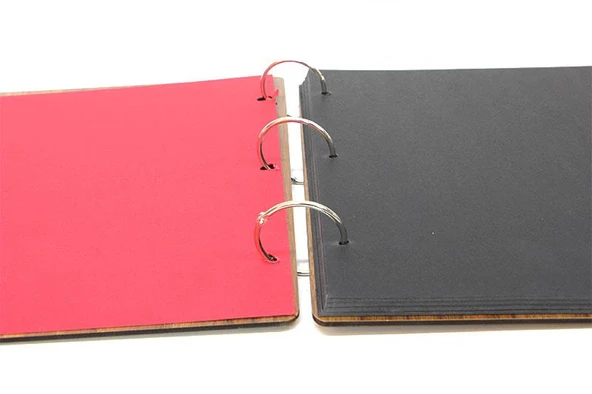 Albüm Ahşap Kapaklı Yatay Temalı Dekoratif Hediyelik - Resim 3