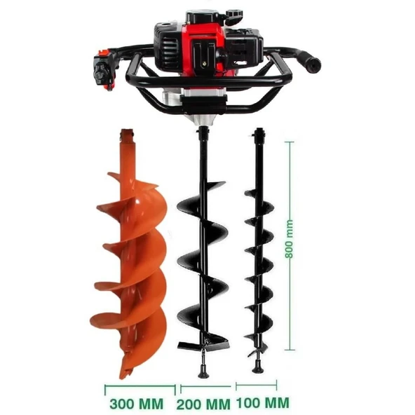 Gardenpro TKDZ-03/52 Toprak Burgu Makinası Set-2 ürün görseli