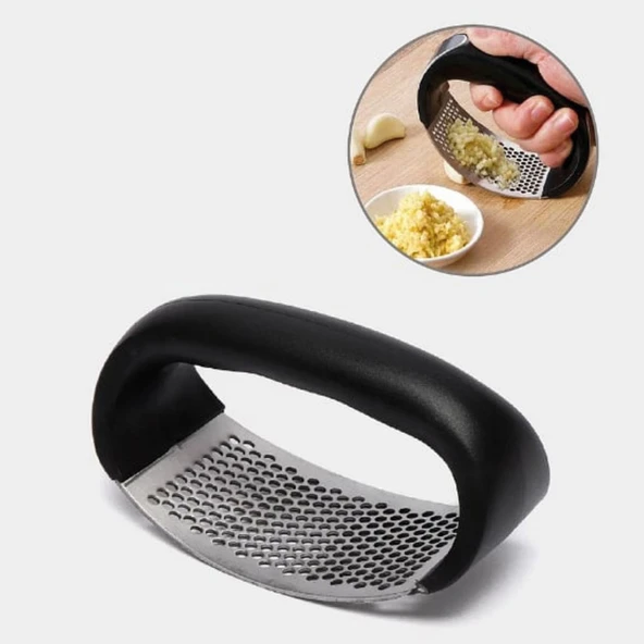 Paslanmaz Çelik Sarımsak Ezici Presi Parçalayıcı Doğrama Aleti ürün görseli 1