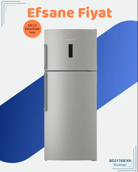 Profilo BD2176IEXN Çift Kapılı No Frost Buzdolabı ürün görseli