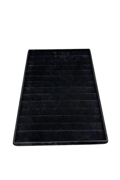 Süet Kumaş Siyah Renk 34/24Cm 14 Adet Kademeli Çekmece İçi Bileklik Tablası - Resim 4