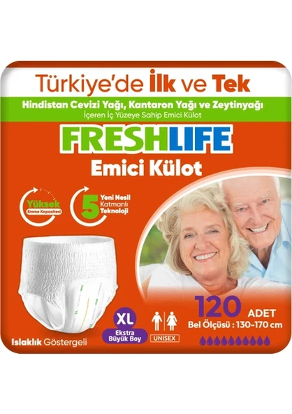 FRESHLİFE XL KÜLOT 120 Lİ HASTA BEZİ