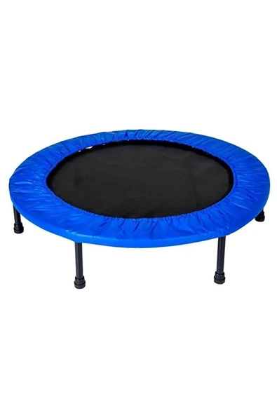 102CM Katlanabilir Trambolin – Taşınabilir Egzersiz Mavi Trambolini - Resim 3