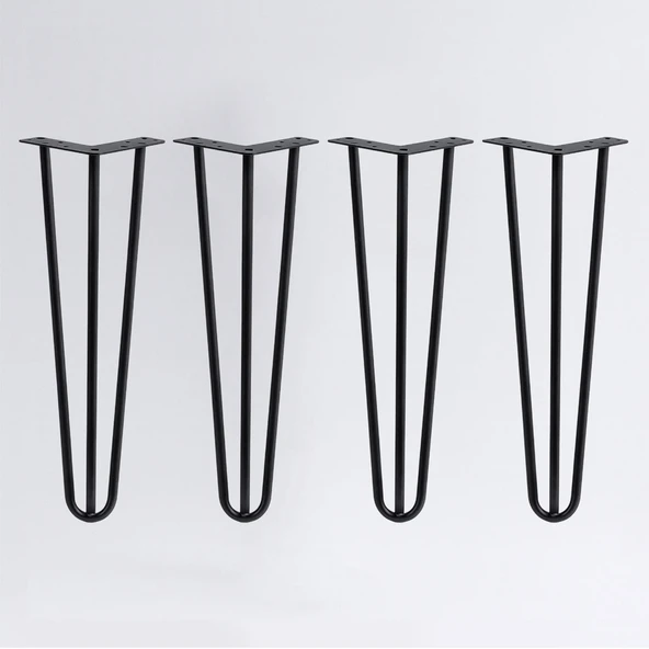 Metal 4’lü Sehpa Masa Ayağı Seti 41 cm Dayanıklı Mobilya Destek Yükseltici Ayak Takımı Kolay Montaj - Resim 7