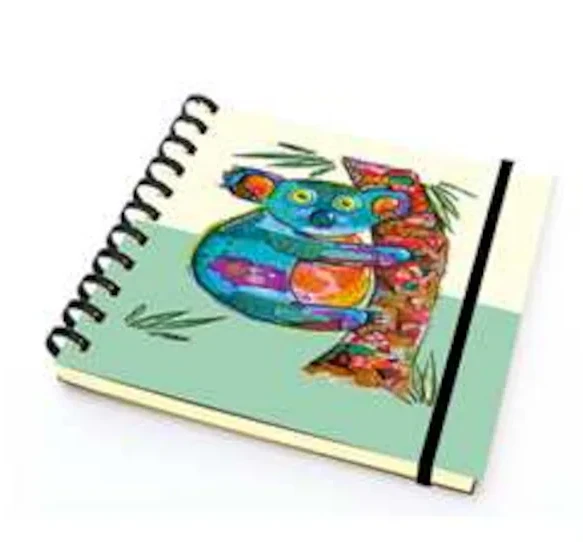 Paklon Tasarım Defter 14x14 Siyah Sayfalı Koala 50 Yp.