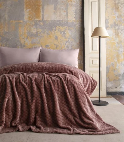 AP Jakarlı Tek Kişilik Pembe Trusty Battaniye 160*220 ürün görseli