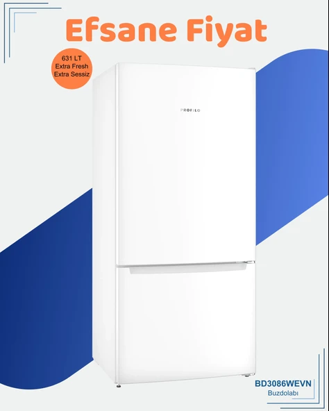 Profilo BD3086WEVN Kombi No Frost Buzdolabı ürün görseli