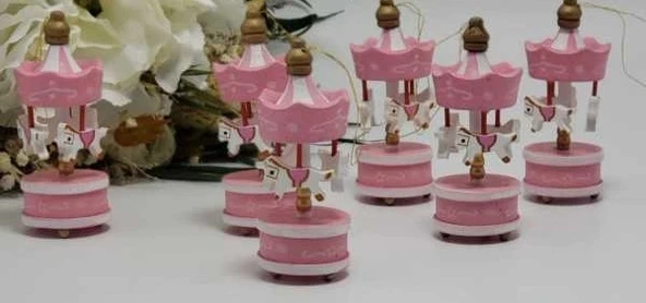 6'lı Atlı Karınca Açık Pembe Dekoratif Hediyelik ürün görseli 1