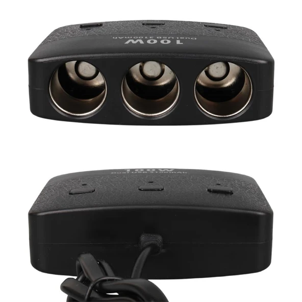 Olesson 1636 12-24V 100 Watt 3'LÜ Araç Çakmak Çoklayıcı - 5