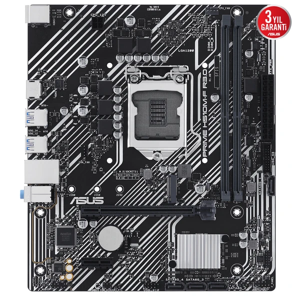 ASUS PRIME H510M-F R3.0-CSM INTEL H470 LGA1200 HDMI VGA ANAKART - Resim 2