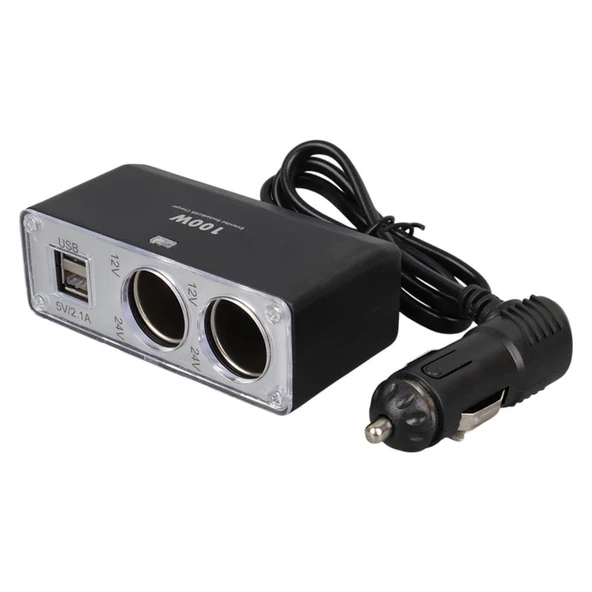 Olesson 1647 12-24V 100 Watt 2'Li Araç Çakmak Çoklayıcı - 3