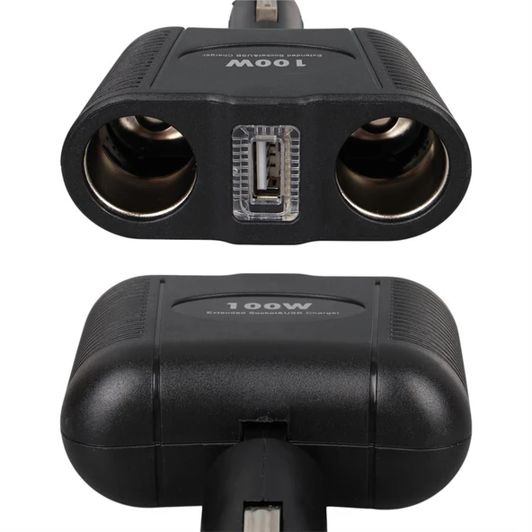 Olesson 1646 12-24V 100 Watt 2'Li Araç Çakmak Çoklayıcı - 4