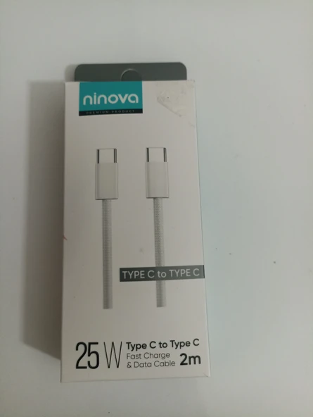 Ninova N40C 25W 2m Type-C to Tpe-C Hızlı Şarj&Data Kablosu ürün görseli 1