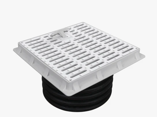 300 MM KORUGE BORU UYUMLU ÇERÇEVE + IZGARALI KAPAK ürün görseli 1