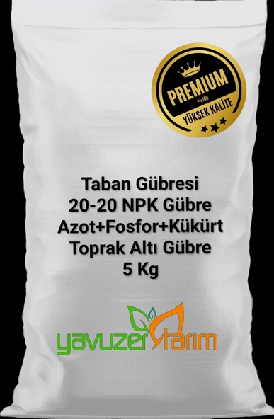 Toprak altı Kış Gübresi 20-20 NPK Azot, Fosfor Dengeli Kükürtlü Gübre,Taban Gübresi 5 Kg ürün görseli