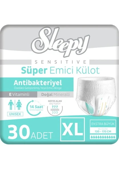 SLEEPY ANTİBAKTERİYEL XL 120 ADET KÜLOT BEZ
