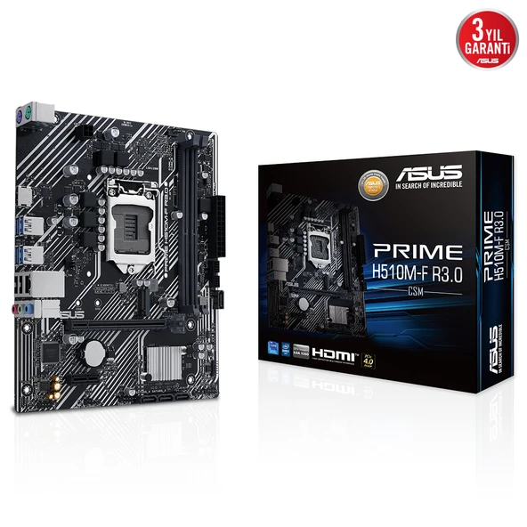 ASUS PRIME H510M-F R3.0-CSM INTEL H470 LGA1200 HDMI VGA ANAKART ürün görseli