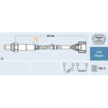 Renault Oksıjen Sensoru M4r Latıtude Laguna III 2007-> - Fae 77649 ürün görseli