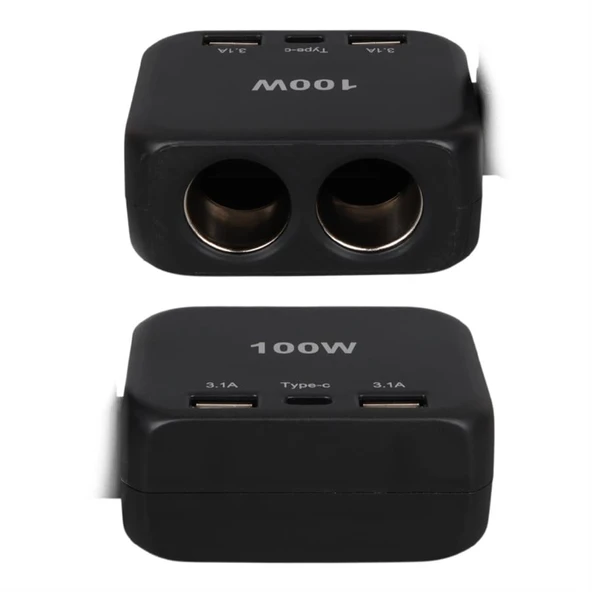 Olesson 1655 12-24V 100 Watt 2'Li Araç Çakmak Çoklayıcı - 4