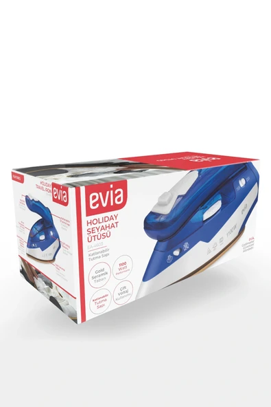 Evia Holiday Seramik Tabanlı Etkili Şok Buharlı Katlanabilir Dikey Ütüleme Özellikli Seyahat Ütüsü EA-4603 - Resim 6