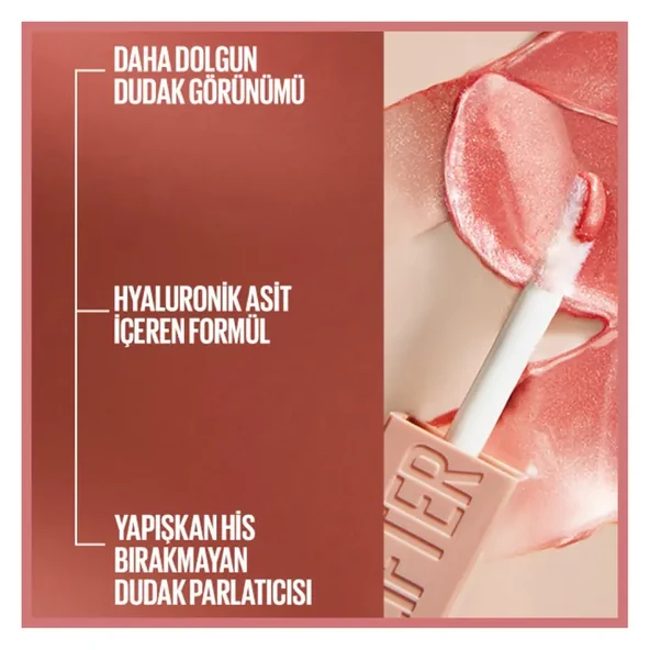 Maybelline New York Lifter Gloss Nemlendirici Dudak Parlatıcısı - 020 Sun - Resim 5