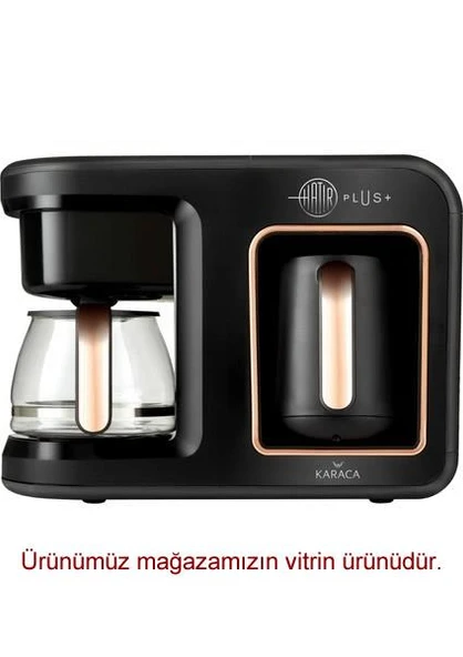 Karaca Hatır Plus 2 in 1 Black Copper Filtre Kahve Makinesi ürün görseli