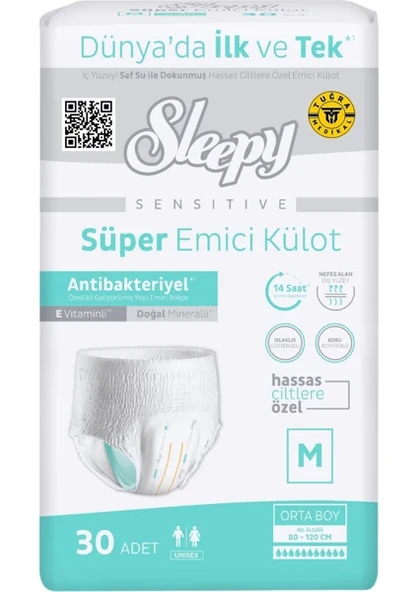 SLEEPY ANTİBAKTERİYEL M KÜLOT BEZ 120 ADET