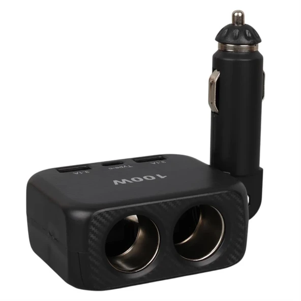 Olesson 1655 12-24V 100 Watt 2'Li Araç Çakmak Çoklayıcı - 2