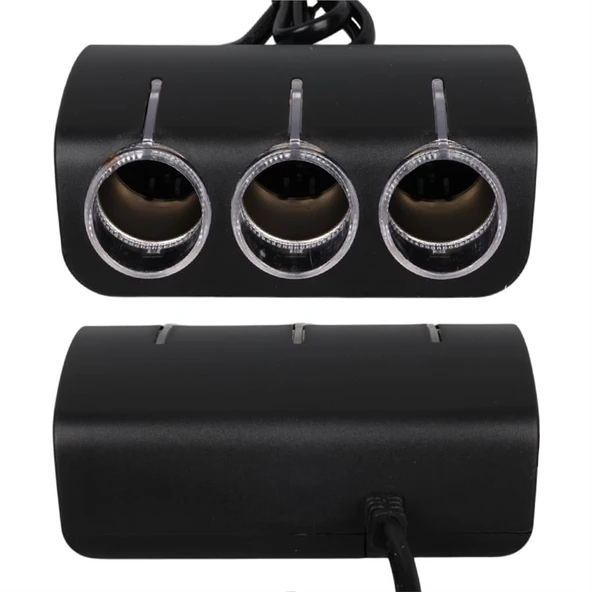 Olesson 1521 12-24V 120 Watt 3'LÜ Araç Çakmak Çoklayıcı - 4