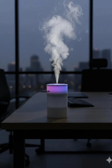 Blackbird SD12 Taşınabilir Mini USB Hava Nemlendirici | Araç ve Ofis İçin Renkli Işıklı