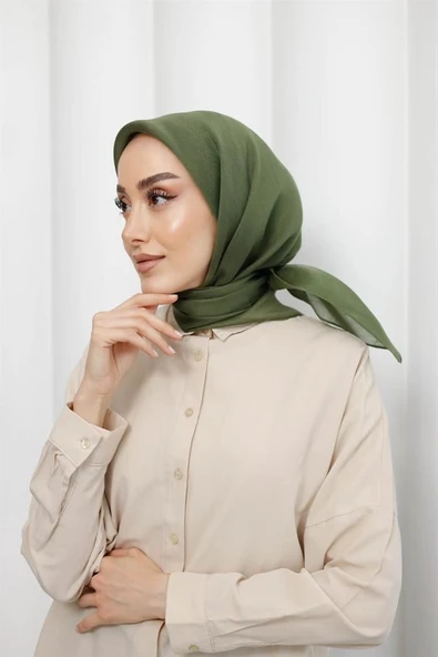 Abiye Eşarp Haki - 5