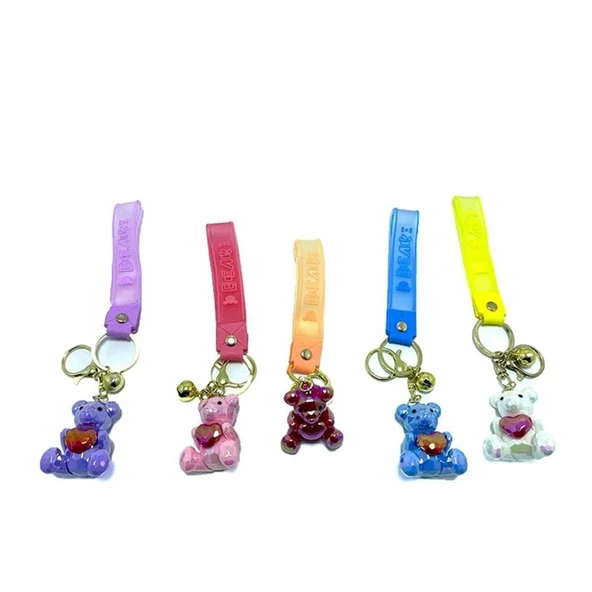 Kalpli Ayıcık Silikon Anahtarlık ürün görseli 1