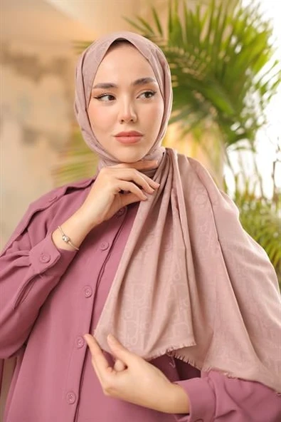 D Desen Şal Vizon - 5